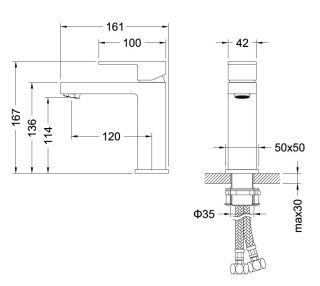Комплект для ванны Aquatek Либра AQ1631MB чёрный матовый